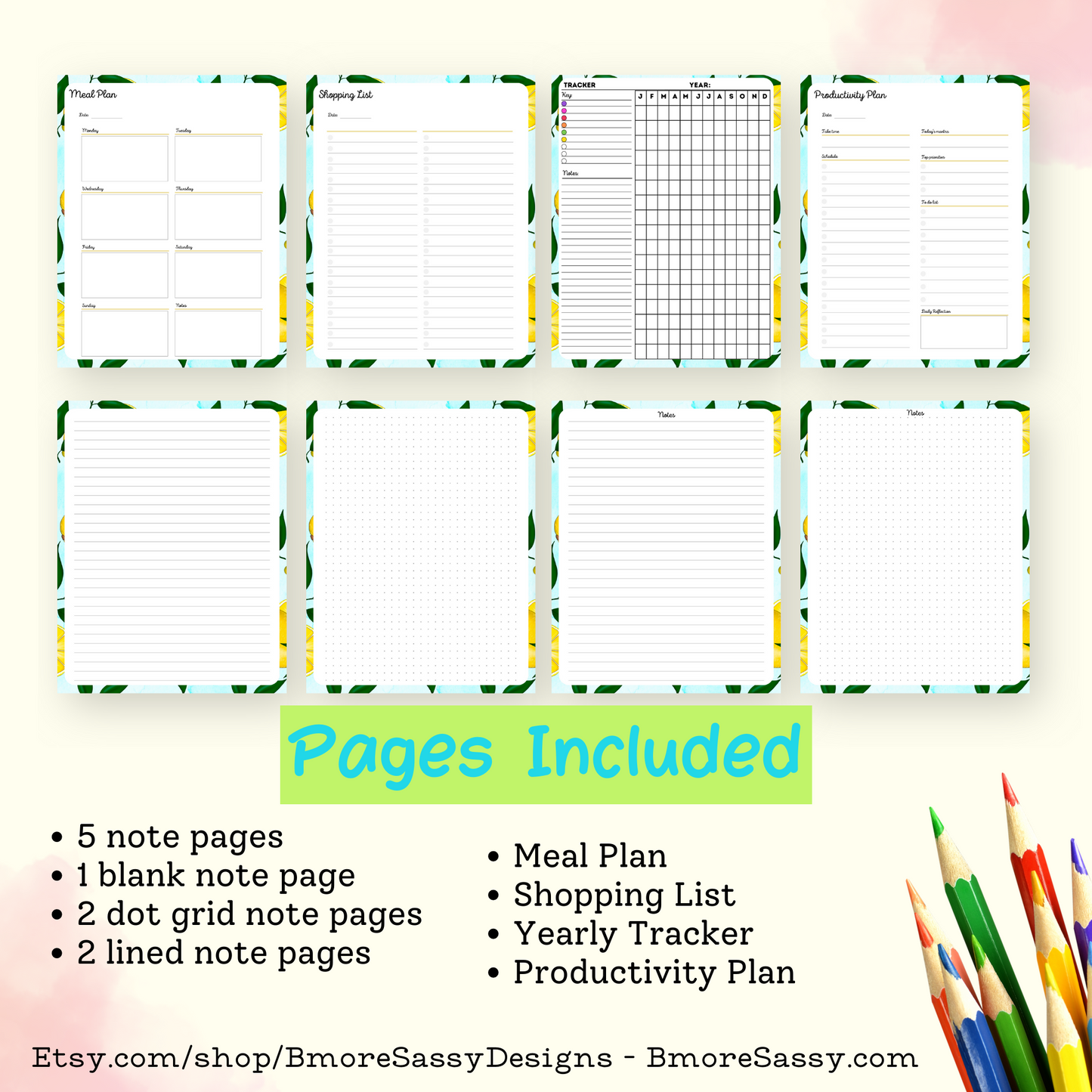 PLR Slay Your Day: Daily, Weekly, and Monthly Printable Planner