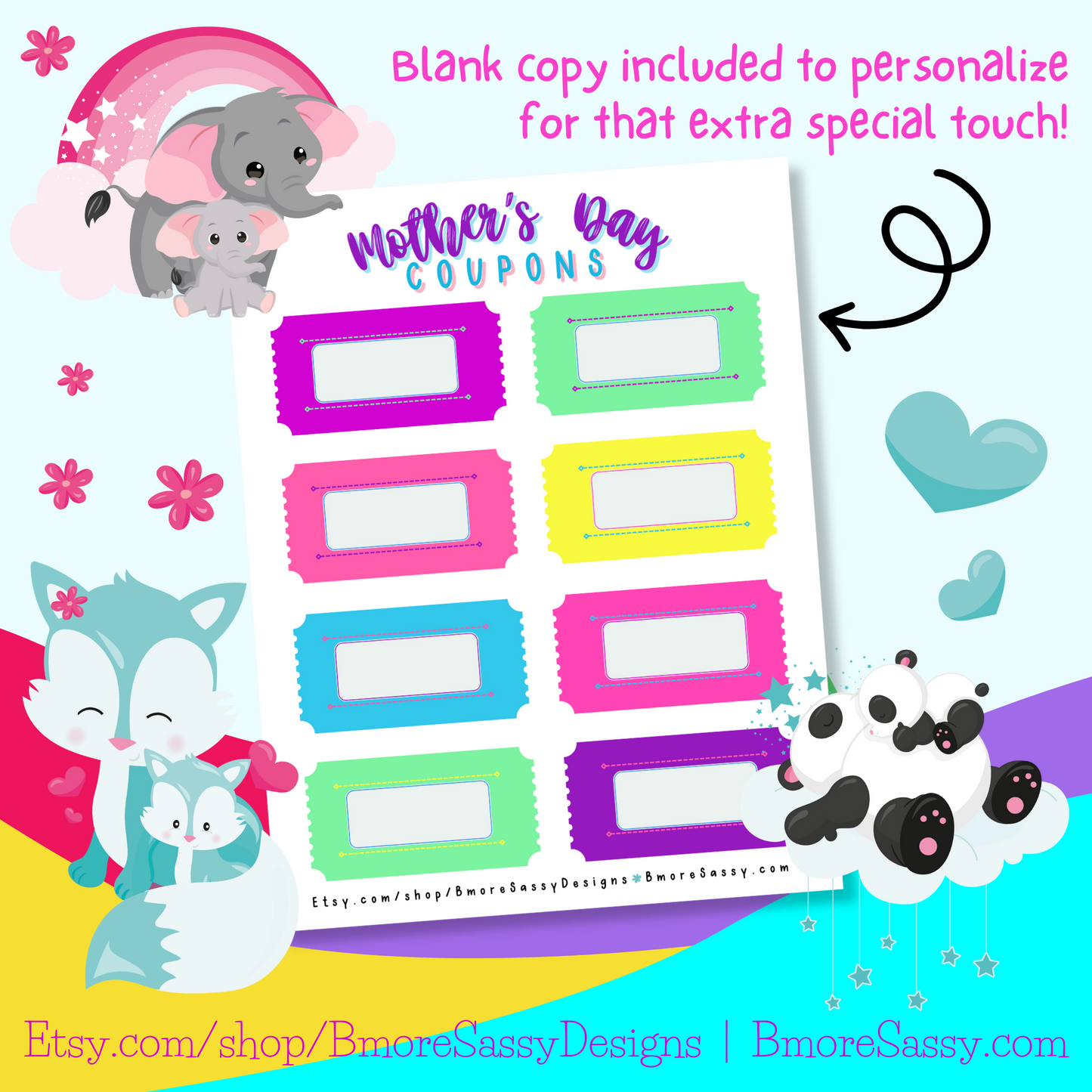 Printable Mother’s Day Coupons -Instant Download!
