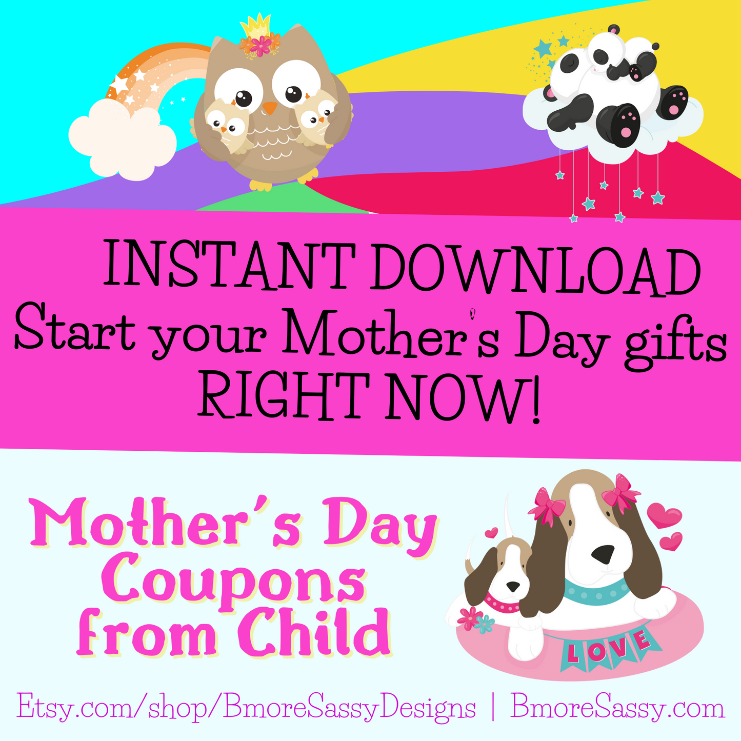 Printable Mother’s Day Coupons -Instant Download!