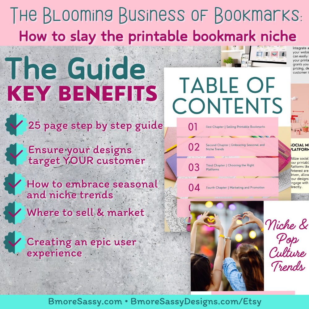 The Blooming Business of Bookmarks: How to slay the Printable Bookmark Niche
