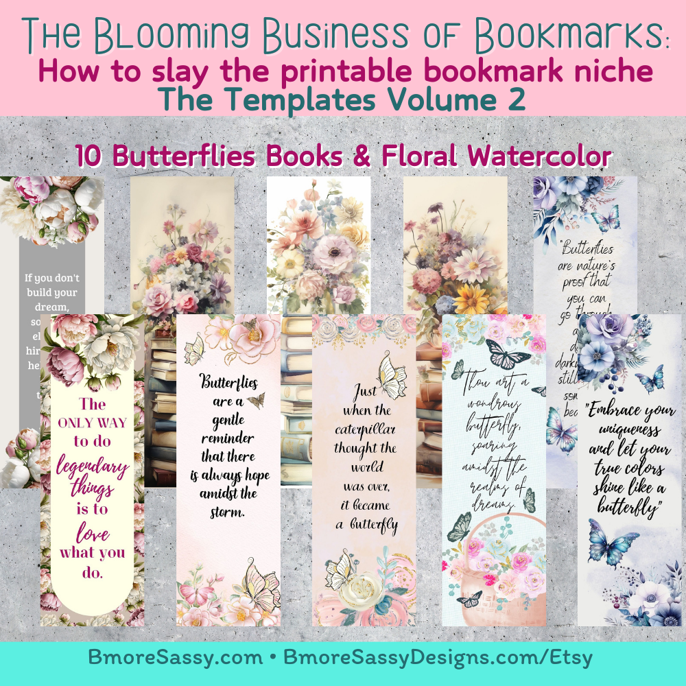 The Blooming Business of Bookmarks: The Templates Volume 2