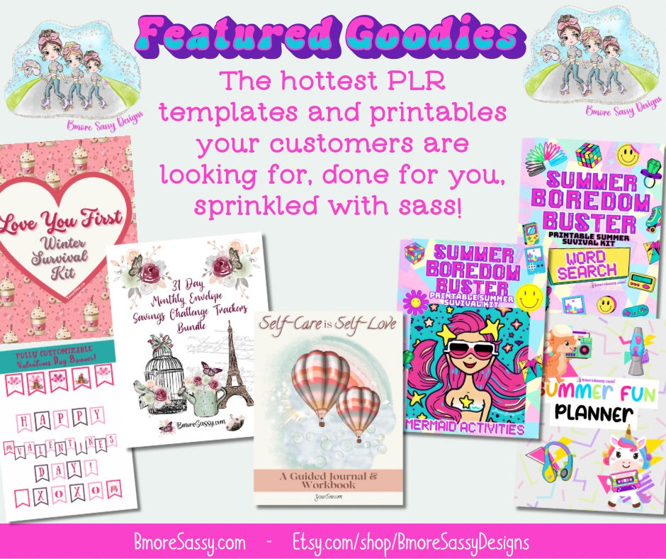 Featured goodies! The hottest templates your customers are looking for, DFY, sprinkled with sass