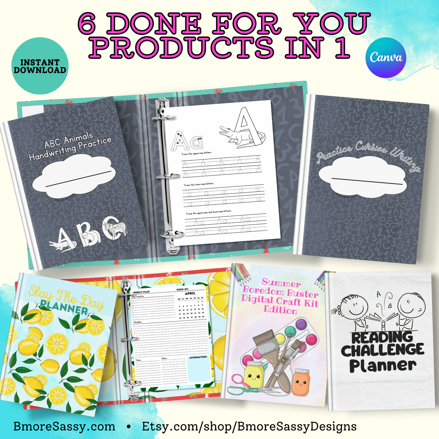 PLR Summer Finale Boredom Buster and Back to School Prep Kit