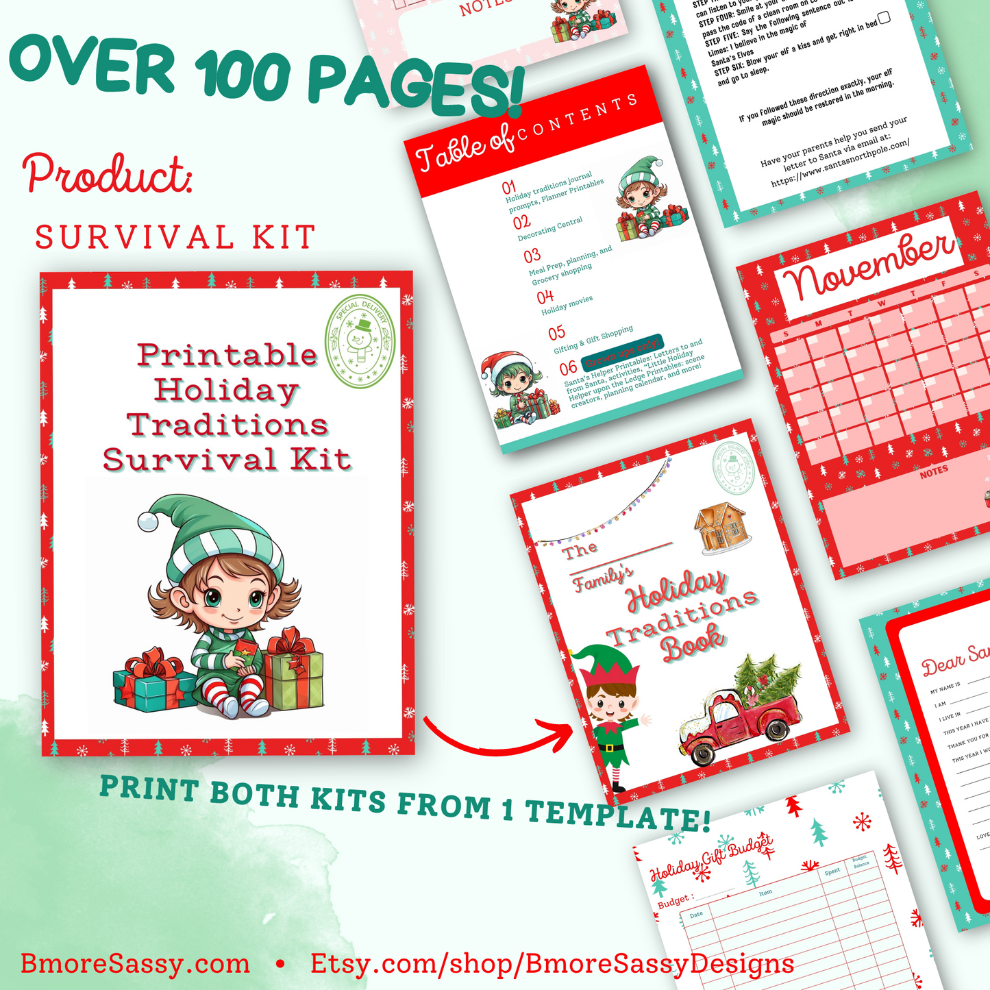 PLR Printable Holiday Traditions Survival Kit