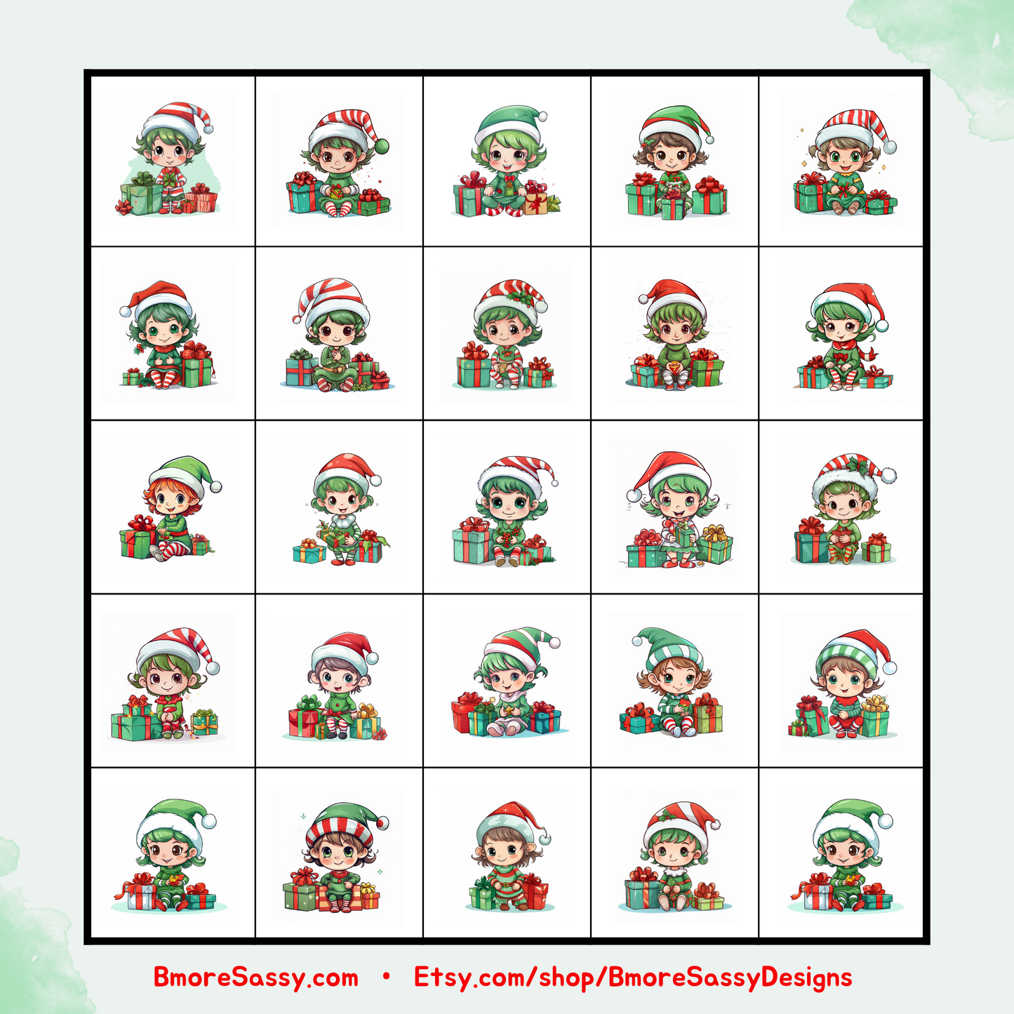 Gangsta Wrapping with the Elf-ies: Holiday Elves Graphics Pack with MRR