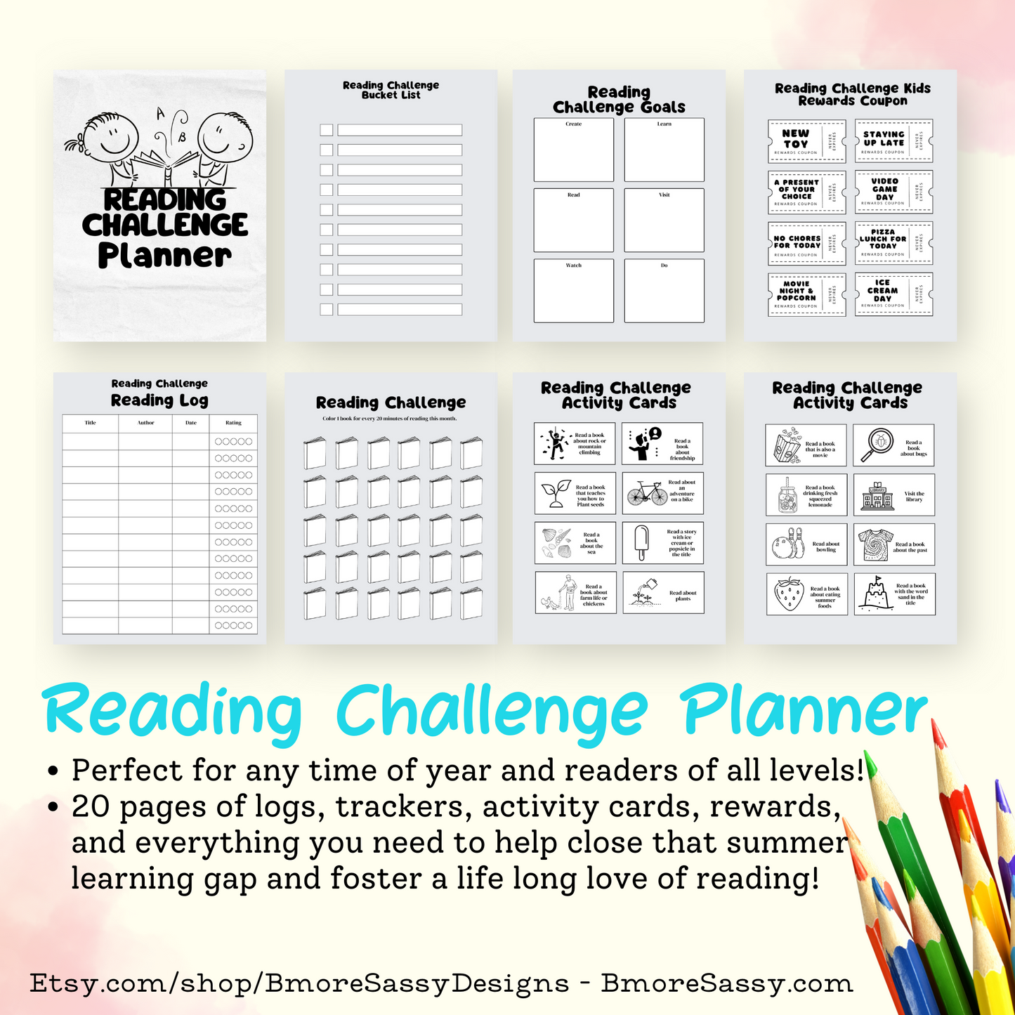 PLR Summer Finale Boredom Buster and Back to School Prep Kit