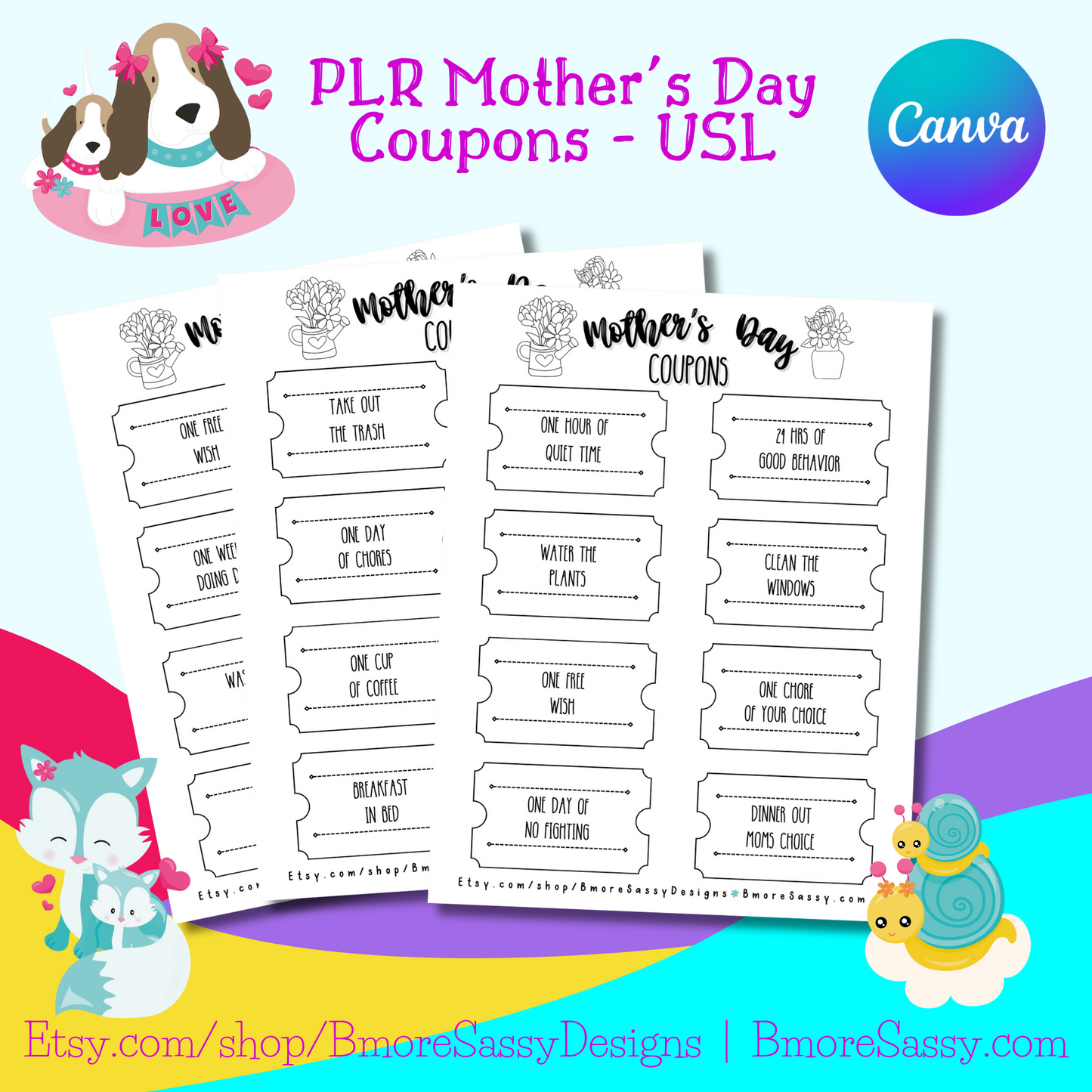 PLR Mother’s Day Coupons -Instant Download!