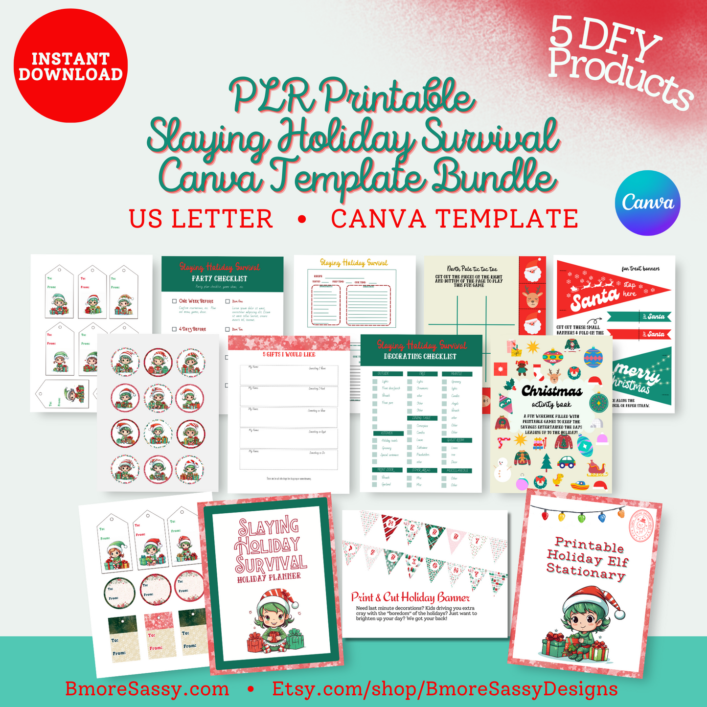 PLR Slaying Holiday Survival: Plan and Entertain Bundle