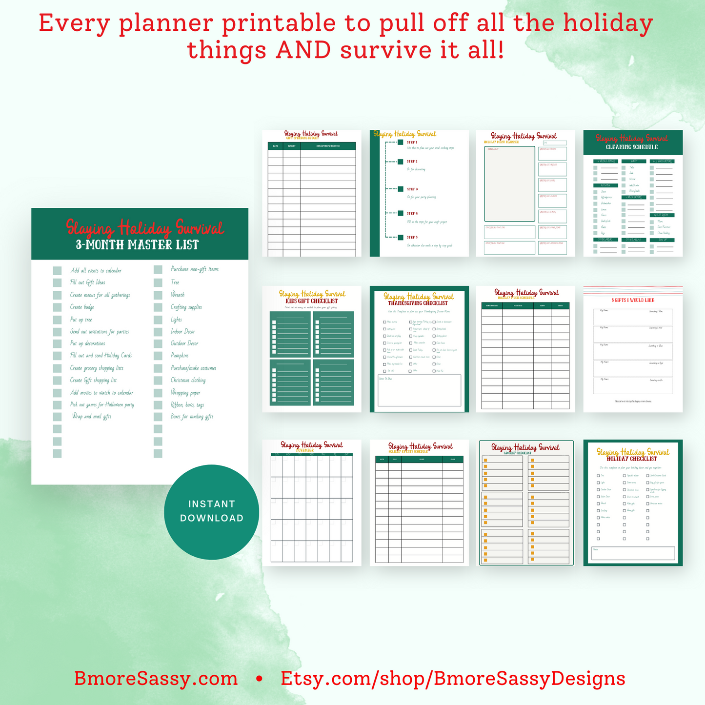 PLR Slaying Holiday Survival: Plan and Entertain Bundle