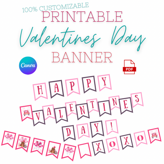DFY FULLY Customizable Valentines Day Banner Template